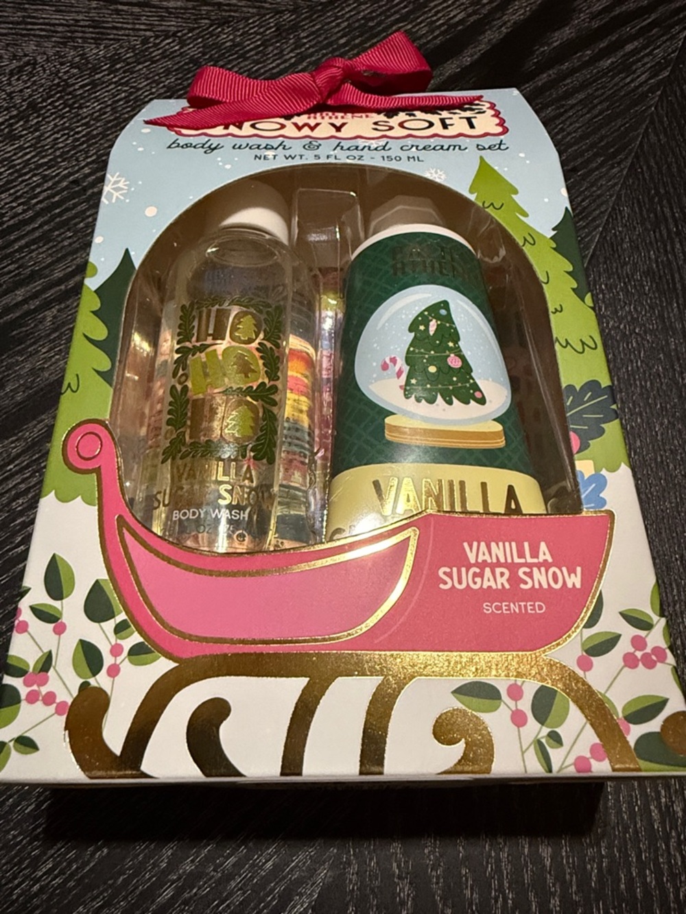 Snowy Soft Vanilla Sugar Snow Body Wash & Hand Cream Set